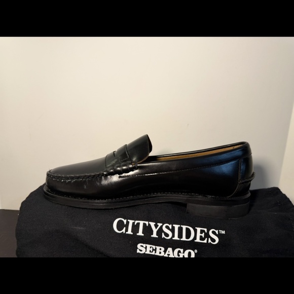 Sebago Classic Dan Citysides Penny Loafers Shoes Black Mens 7.5R main image 12